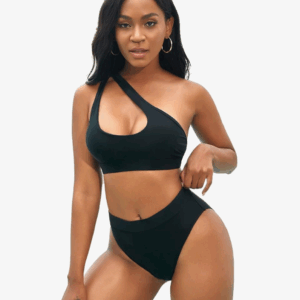NAFLEAP One Shoulder Cutout Bikini
