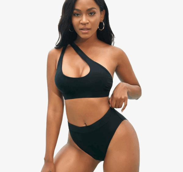 NAFLEAP One Shoulder Cutout Bikini