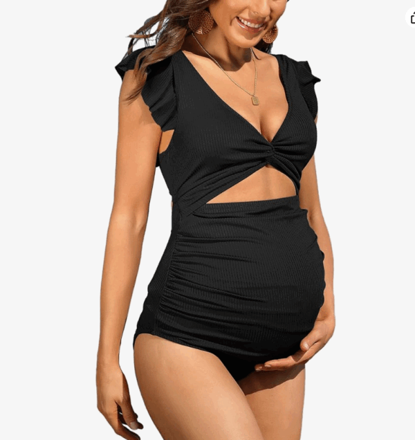 Charmo Ruffle Maternity Bathing Suit