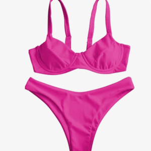 ZAFUL Ribbed Underwire Bikini