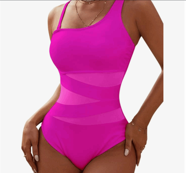 Blooming Jelly One Shoulder Swimsuit