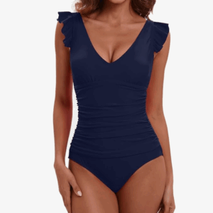 LAPHEE ROSE Ruffled One Piece Swimsuit