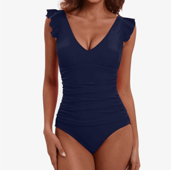 LAPHEE ROSE Ruffled One Piece Swimsuit