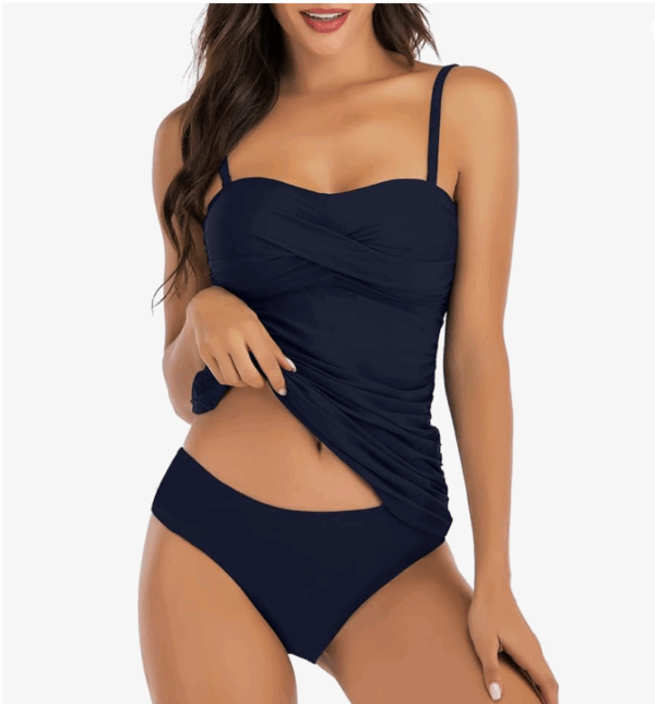 Shuangyu Bandeau Tankini Swimwear