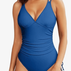 Aleumdr One Piece Swimsuit Dark Blue