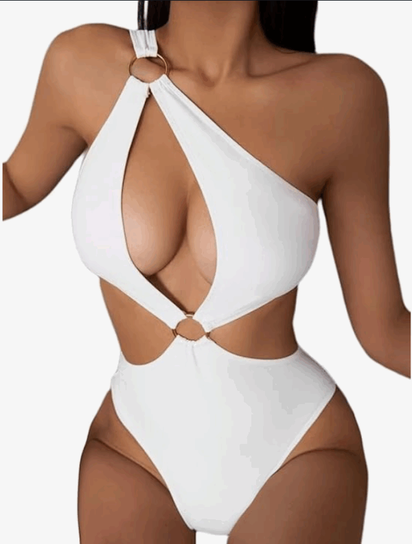 Hilinker O-Ring Cutout Halter One Piece - Not White, Cobalt Blue